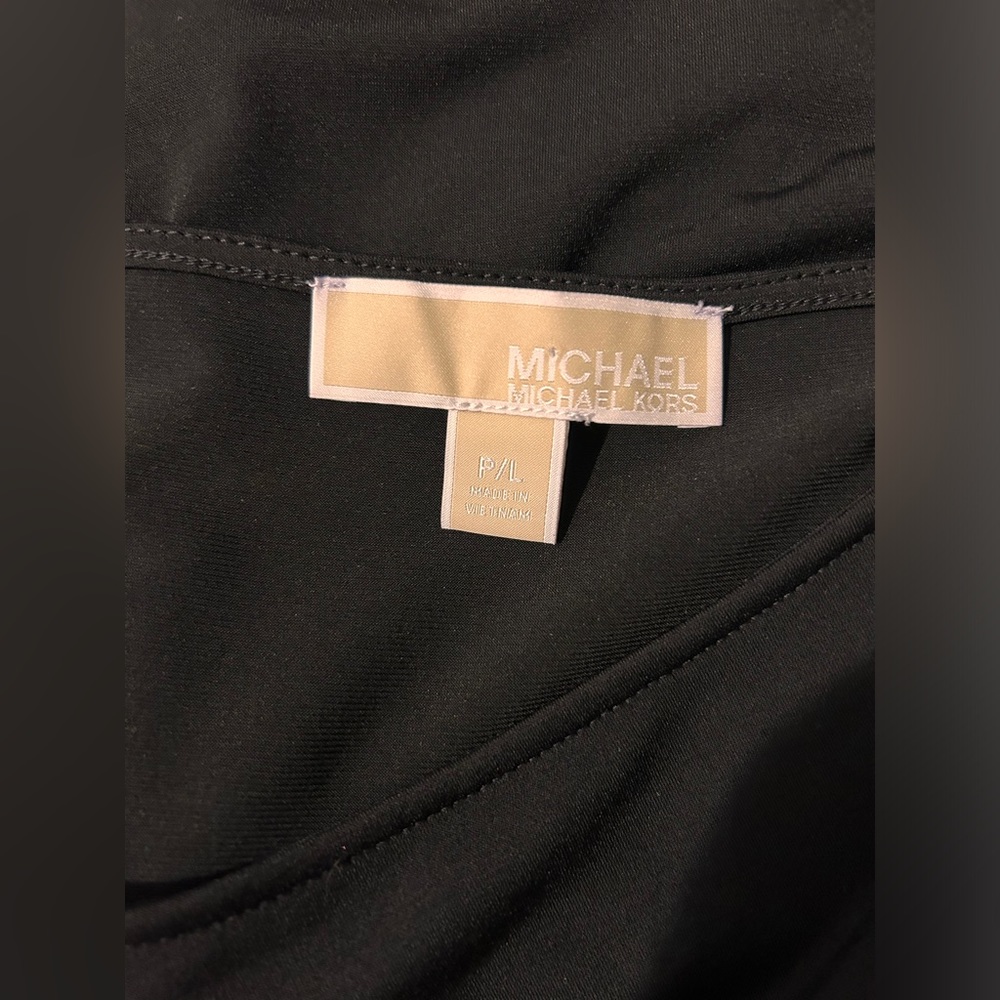 Michael Michael Kors cold shoulder top with studded straps- petite Large UEC - Picture 4 of 5